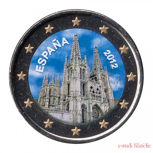 España 2012 2 € euros conmemorativos Color UNESCO Catedral de Burgos 