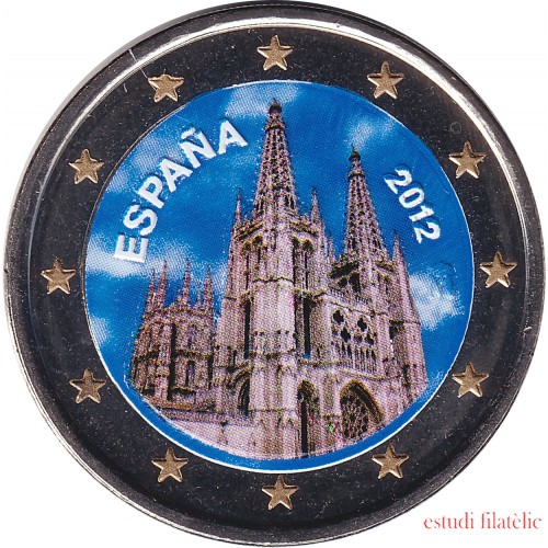 España 2012 2 € euros conmemorativos Color UNESCO Catedral de Burgos 