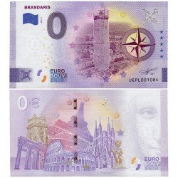 Billete souvenir de cero euros Faro Brandaris Billete souvenir de cero euros Faro Brandaris