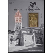 España Spain Prueba de lujo 167 2023 Teruel  Catedral de Santa María de Mediavilla Prueba de artista en negro y sepia, con sello en oro