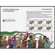 España Pliego Premium 134 2023 Europa La paz, el mayor valor de la humanidad MNH Tarifa B 