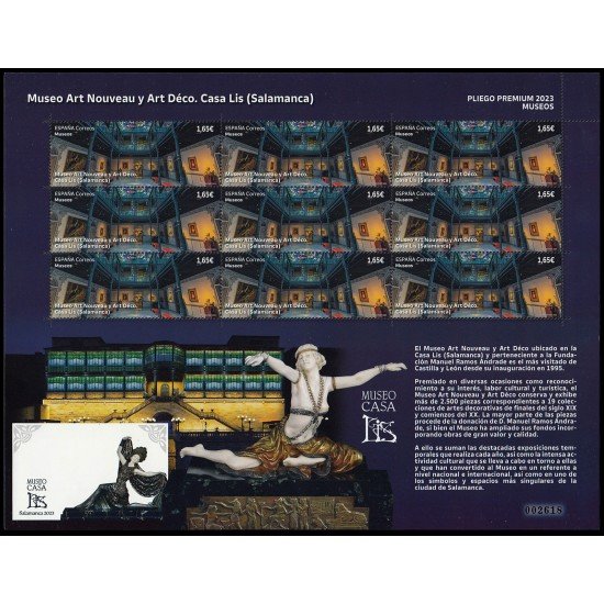 España Pliego Premium 136 2023 Museo Art Nouveau y Art Déco Casa Lis Salamanca MNH España Pliego Premium 136 2023 Museo Art Nouveau y Art Déco Casa Lis Salamanca MNH