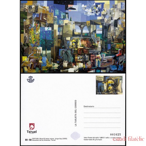 España Tarjetas del Correo y de Iniciativa Privada 177 2023 Pintura Mural El amor nuevo Jorge Gay Mausoleo de los amantes Teruel España Tarjetas del Correo y de Iniciativa Privada 177 2023 Pintura Mural El amor nuevo Jorge Gay Mausoleo de los amantes Teruel