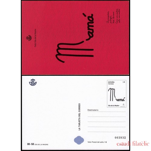 España Tarjetas del Correo y de Iniciativa Privada 179 2023 Día de la Madre