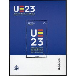 España Spain 5674 2023 Hojita UE 2023 Presidencia Española Consejo de la Unión Europea MNH España Spain 5674 2023 Hojita UE 2023 Presidencia Española Consejo de la Unión Europea MNH