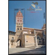 España Spain 5653 2023 Hojita Exposición Exfilna 2023 Teruel Catedral de Santa María de Mediavilla MNH
