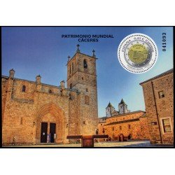 España Spain 5642 2023 Hojita Patrimonio Mundial Cáceres MNH España Spain 5642 2023 Hojita Patrimonio Mundial Cáceres MNH