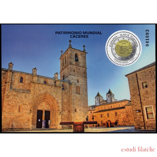 España Spain 5642 2023 Hojita Patrimonio Mundial Cáceres MNH
