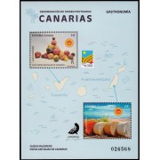 España Spain 5635 2023 Hojita Gastronomía D.O. protegidas Canarias MNH
