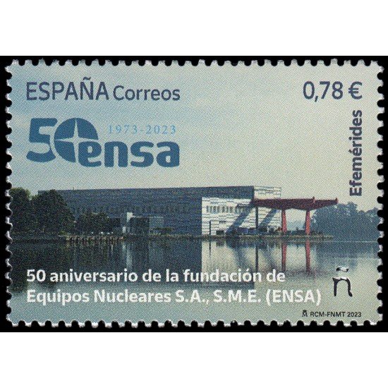 España Spain 5677 2023 Efemérides 50 aniv. de la fundación de Equipos Nucleares SA S.M.E. (ENSA) MNH España Spain 5677 2023 Efemérides 50 aniv. de la fundación de Equipos Nucleares SA S.M.E. (ENSA) MNH