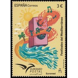 España Spain 5676 2023 Euromed Festivales del Mediterráneo MNH España Spain 5676 2023 Euromed Festivales del Mediterráneo MNH