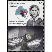 España Spain 5662 2023 Sanidad Pioneras de la sanidad Florence Nightingale MNH