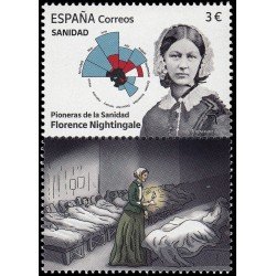 España Spain 5662 2023 Sanidad Pioneras de la sanidad Florence Nightingale MNH España Spain 5662 2023 Sanidad Pioneras de la sanidad Florence Nightingale MNH
