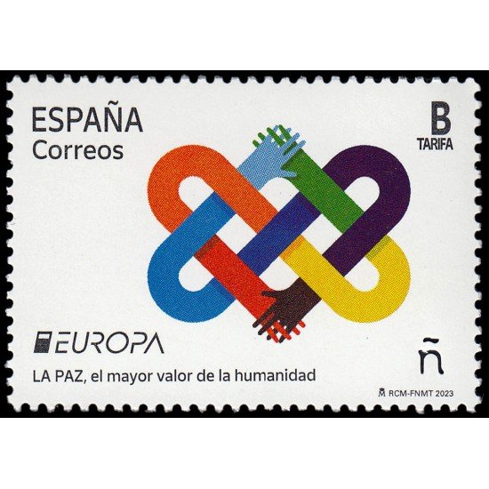 España Spain 5659 2023 Europa La paz el mayor valor de la humanidad MNH Tarifa B España Spain 5659 2023 Europa La paz el mayor valor de la humanidad MNH Tarifa B