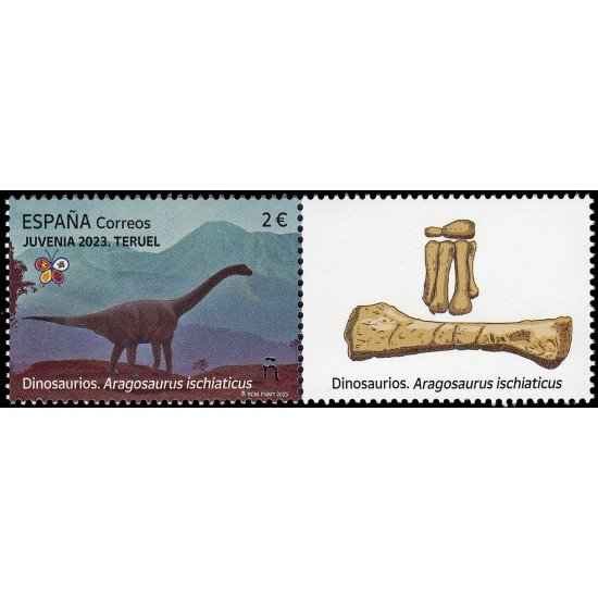 España Spain 5655 2023 Exposición Juvenia Teruel Dinosaurios Aragosaurus Ischiaticus MNH España Spain 5655 2023 Exposición Juvenia Teruel Dinosaurios Aragosaurus Ischiaticus MNH