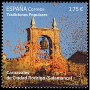 España Spain 5640 2023 Tradiciones populares Carnavales de Ciudad Rodrigo Salamanca MNH