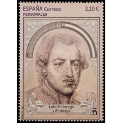 España Spain 5636 2023 Personajes Luís de Unzaga y Amézaga MNH España Spain 5636 2023 Personajes Luís de Unzaga y Amézaga MNH