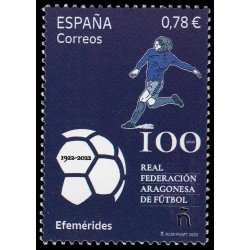 España Spain 5631 2023 Efemérides 100 aniv. Real Federación Aragonesa de Fútbol MNH España Spain 5631 2023 Efemérides 100 aniv. Real Federación Aragonesa de Fútbol MNH