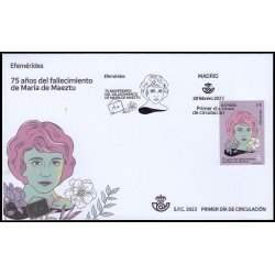 España Spain 5639 2023 Efemérides 75 aniv. fallecimiento de María de Maeztu SPD Sobre Primer día España Spain 5639 2023 Efemérides 75 aniv. fallecimiento de María de Maeztu SPD Sobre Primer día