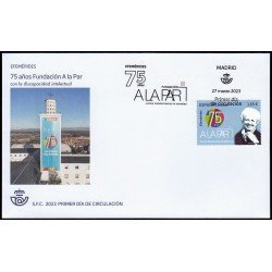 España Spain 5643 2023 Efemérides 75 aniv. de la Fundación A la par SPD Sobre Primer Día España Spain 5643 2023 Efemérides 75 aniv. de la Fundación A la par SPD Sobre Primer Día