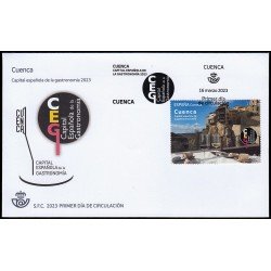 España Spain 5641 2023 Capital Española de la gastronomía 2023 Cuenca SPD Sobre Primer Día España Spain 5641 2023 Capital Española de la gastronomía 2023 Cuenca SPD Sobre Primer Día