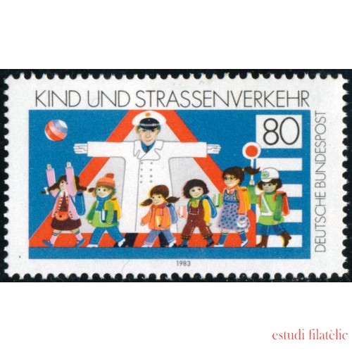 VAR1/S Alemania Federal Germany  Nº 1013  1983  Los niños y el tráfico Lujo