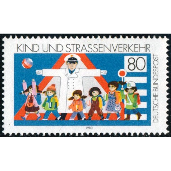 VAR1/S Alemania Federal Germany  Nº 1013  1983  Los niños y el tráfico Lujo
