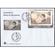 España Spain 5672 2023 Numismática Billete de 100 pesetas SPD Sobre Primer Día