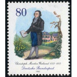 VAR2/S Alemania Federal Germany  Nº  1015  1983 250º Aniv. de Cristoph Martin Wieland Lujo