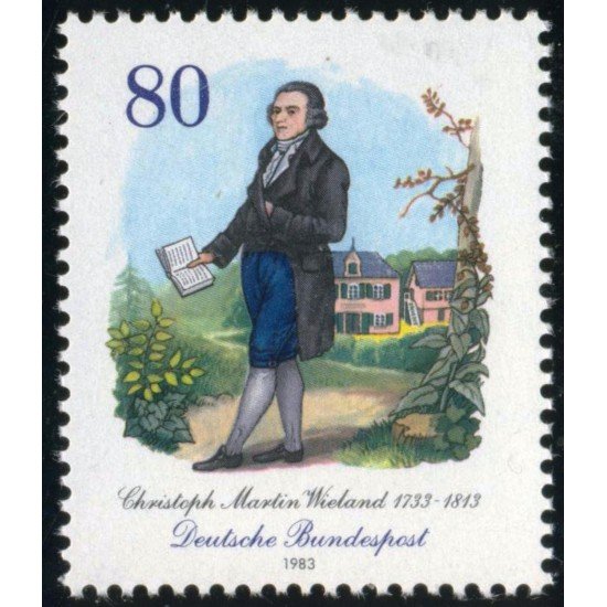 VAR2/S Alemania Federal Germany  Nº  1015  1983 250º Aniv. de Cristoph Martin Wieland Lujo