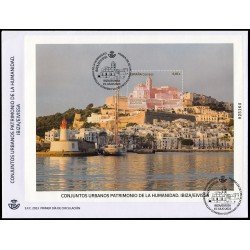 España Spain 5679 2023 Hojita Conjuntos urbanos Patrimonio de la Humanidad Ibiza Eivissa SPD Sobre Primer Día España Spain 5679 2023 Hojita Conjuntos urbanos Patrimonio de la Humanidad Ibiza Eivissa SPD Sobre Primer Día
