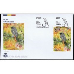 Andorra Española 541 2023 Fauna Cotxa Fumada SPD Sobre Primer Día Andorra Española 541 2023 Fauna Cotxa Fumada SPD Sobre Primer Día