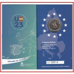 España Spain 2023 Cartera 2€ euros Proof Presidencia UE España Spain 2023 Cartera 2€ euros Proof Presidencia UE