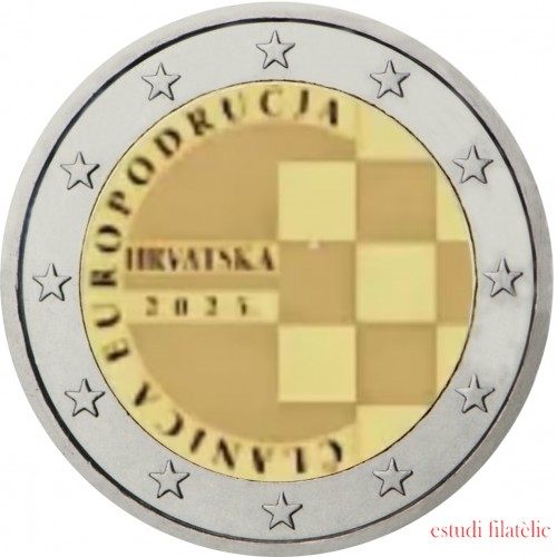 Croacia 2023 2 € euros conmemorativos Introducción del Euro en Croacia