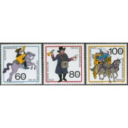 TRA1/S Alemania Federal  Germany  Nº 1269/71  1989  Sorteo benéfico-Historia del correo-Lujo