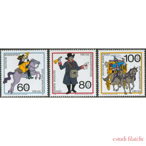 TRA1/S Alemania Federal  Germany  Nº 1269/71  1989  Sorteo benéfico-Historia del correo-Lujo