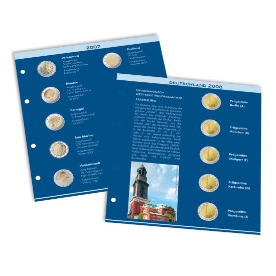 Leuchtturm 343295 Complemento-suplemento para álbum NUMIS, de 2 Euros 2012/2013 Leuchtturm 343295 Complemento-suplemento para álbum NUMIS, de 2 Euros 2012/2013