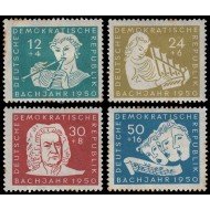 Alemania Oriental 10/13 1950 Bicentenario de la muerte de J. S. Bach MH