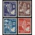 Alemania Oriental 28/31 1950 Lucha por la paz Sujetos diversos MH