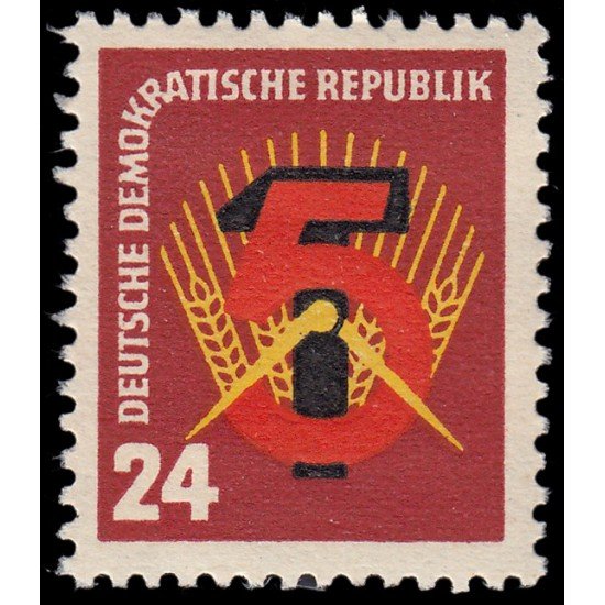 Alemania Oriental 45 1951 Propaganda 1º plan quinquenal MH Alemania Oriental 45 1951 Propaganda 1º plan quinquenal MH