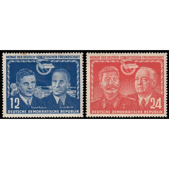 Alemania Oriental 48/49 1951 Mes de la amistad germano-soviética MH Alemania Oriental 48/49 1951 Mes de la amistad germano-soviética MH