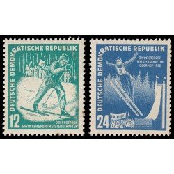 Alemania Oriental 50/51 1952 3º Campeonato deportivo de invierno, Oberhof MNH Alemania Oriental 50/51 1952 3º Campeonato deportivo de invierno, Oberhof MNH