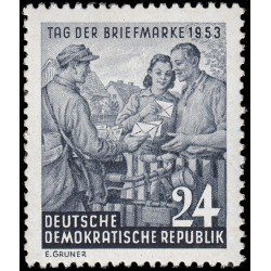 Alemania Oriental 137 1953 Día del sello MH Alemania Oriental 137 1953 Día del sello MH