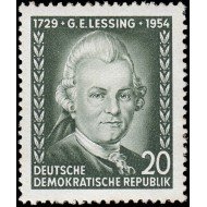 Alemania Oriental 146 1954 225 aniv. del escritor G.E. Lessing MH