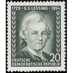 Alemania Oriental 146 1954 225 aniv. del escritor G.E. Lessing MH Alemania Oriental 146 1954 225 aniv. del escritor G.E. Lessing MH