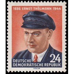 Alemania Oriental 170 1954 10º aniv. de la muerte de E. Thälmann MH Alemania Oriental 170 1954 10º aniv. de la muerte de E. Thälmann MH
