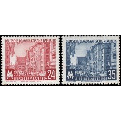 Alemania Oriental 171/72 1954 Feria de otoño de Leipzig MH Alemania Oriental 171/72 1954 Feria de otoño de Leipzig MH
