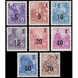 Alemania Oriental 176/83 1954 Plan quinquenal Sobrecarga MH Alemania Oriental 176/83 1954 Plan quinquenal Sobrecarga MH