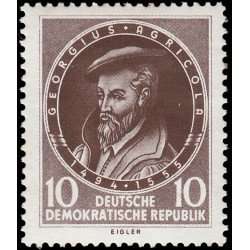 Alemania Oriental 222 1955 4º Centenario de la muerte de Georg Bauer MH Alemania Oriental 222 1955 4º Centenario de la muerte de Georg Bauer MH