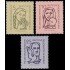 Alemania Oriental 273/75 1956 Día de los Derechos Humanos MNH